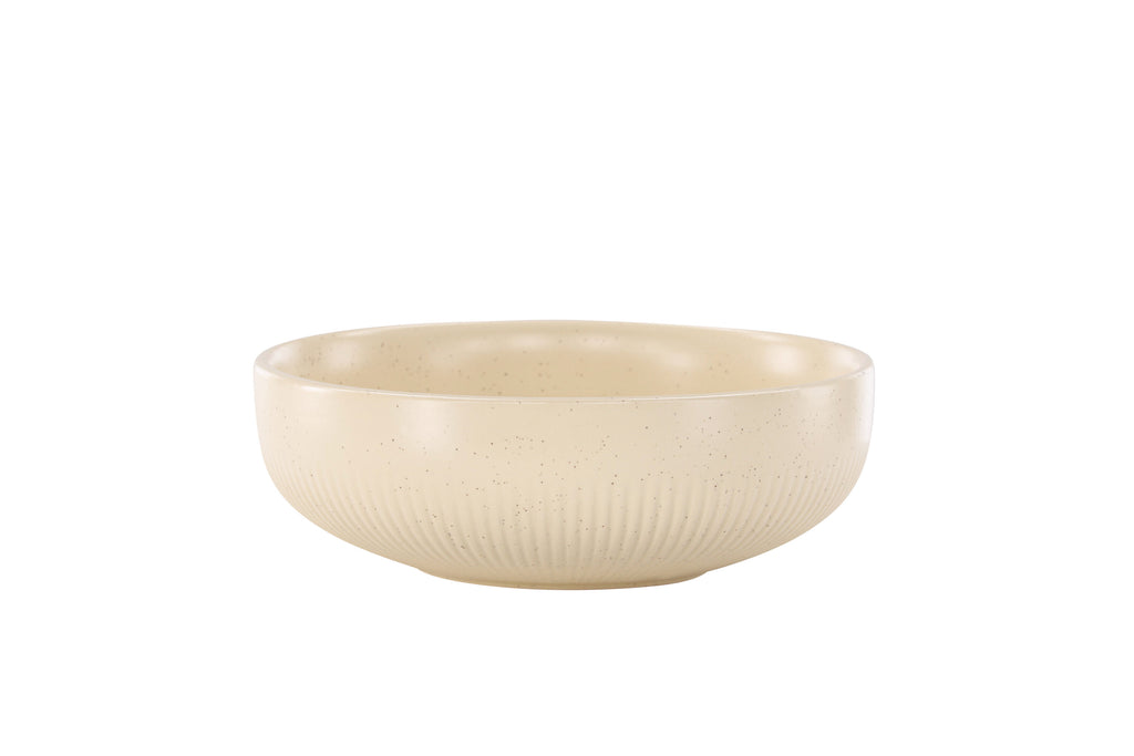Posh ljusstake 18x6 cm beige med svarta prickar