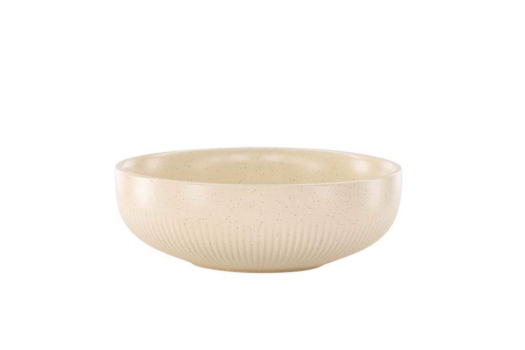 Posh ljusstake 18x6 cm beige med svarta prickar