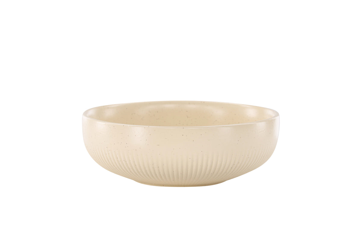 Posh ljusstake 18x6 cm beige med svarta prickar