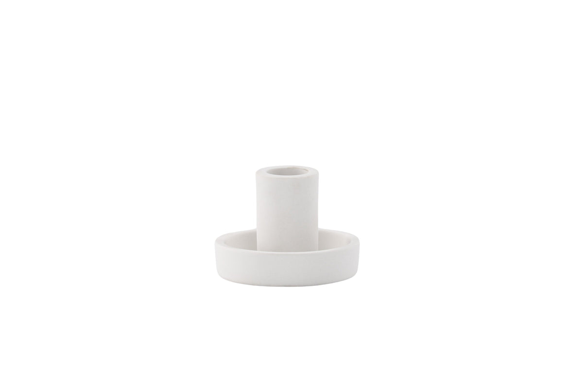 Ceco ljusstake 11x6 cm vit