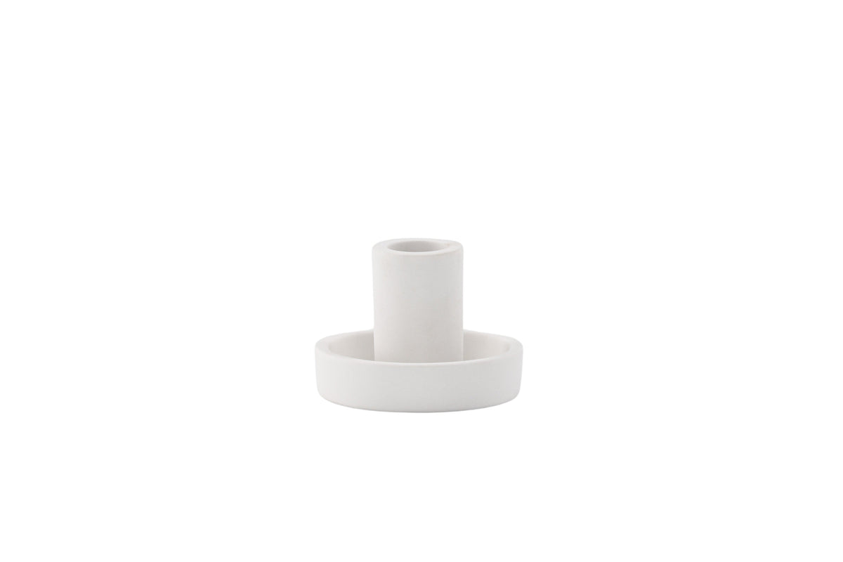 Ceco ljusstake 11x6 cm vit