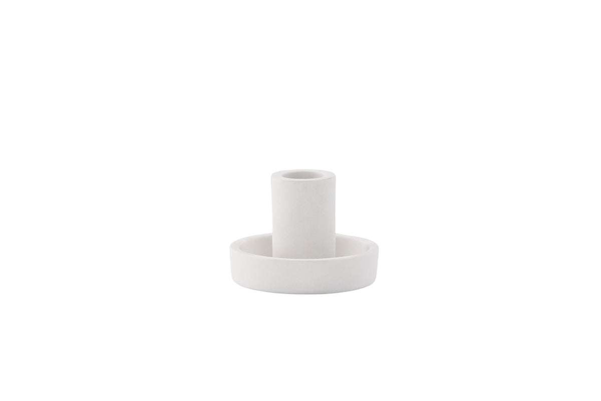 Ceco ljusstake 11x6 cm vit