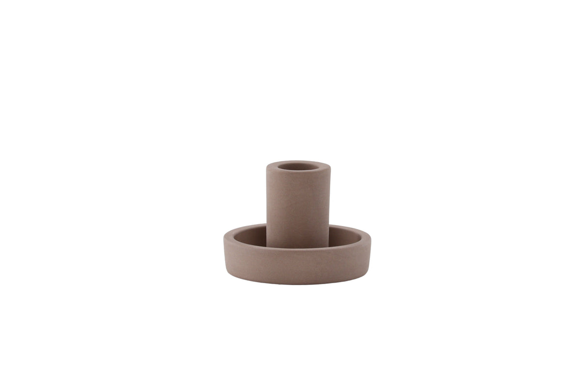 Ceco ljusstake 11x6 cm brun