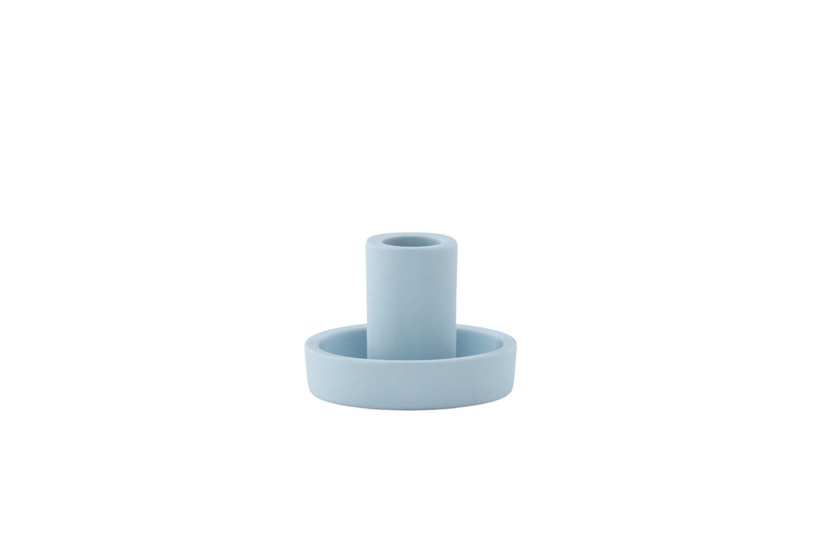 Ceco ljusstake 11x6 cm ljusblå