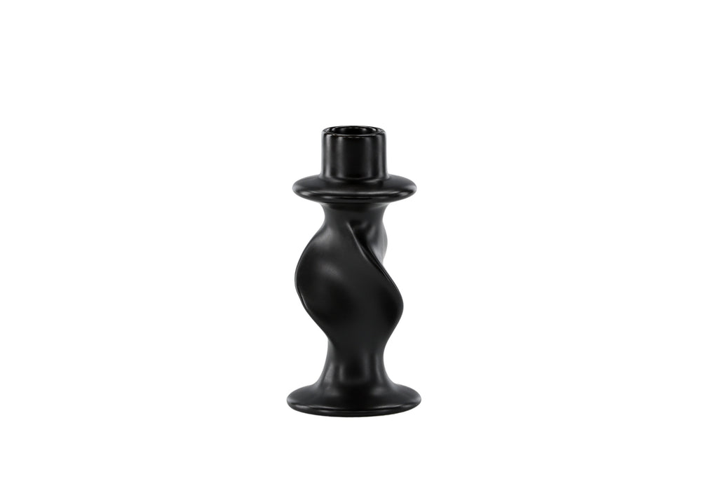 Glory ljusstake 2x6x12 cm mattsvart