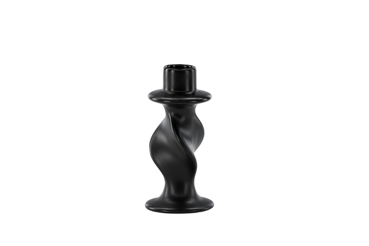 Glory ljusstake 2x6x12 cm mattsvart