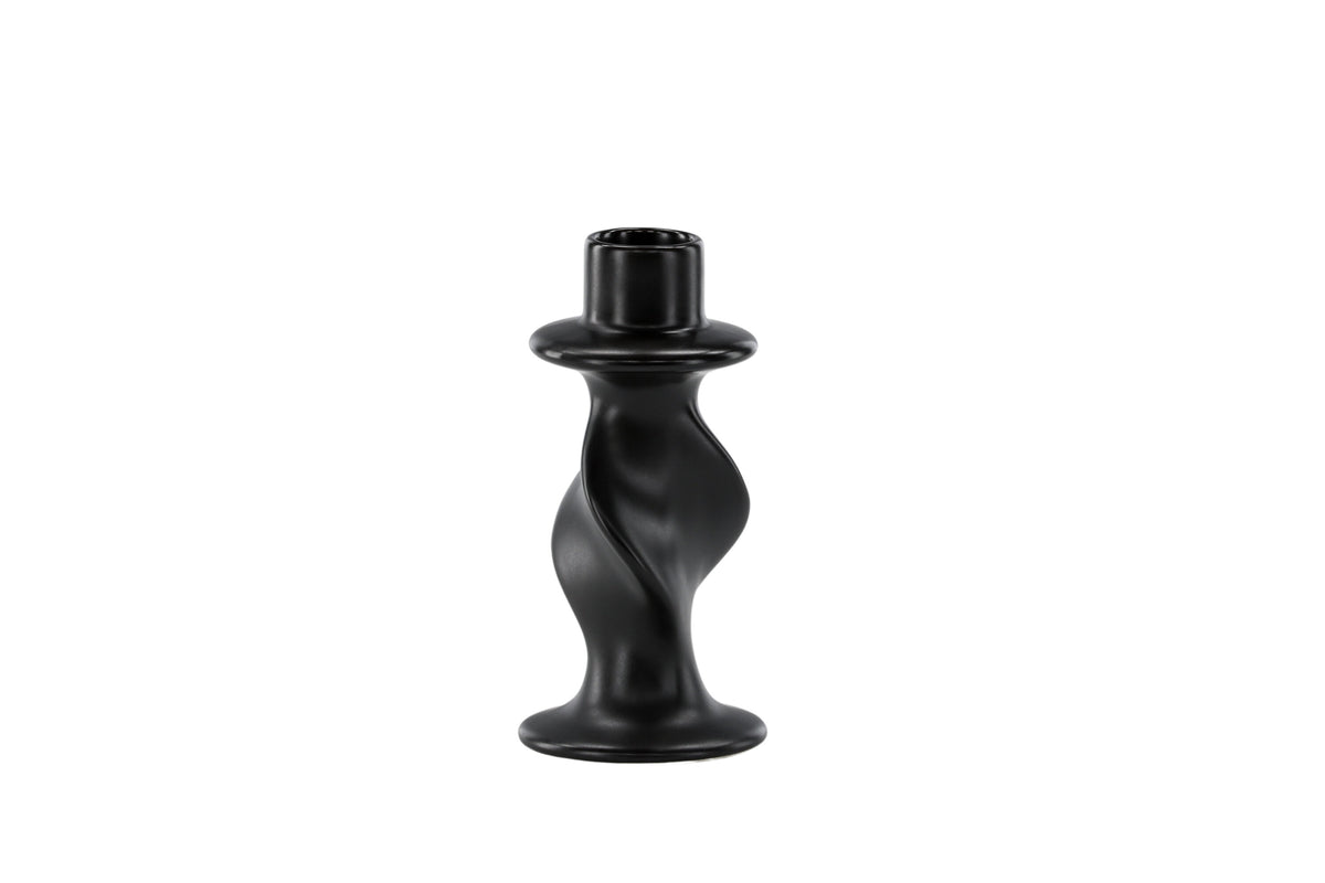 Glory ljusstake 2x6x12 cm mattsvart