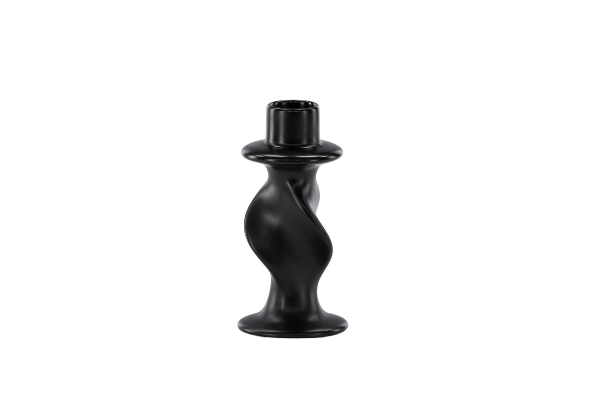 Glory ljusstake 2x6x12 cm mattsvart