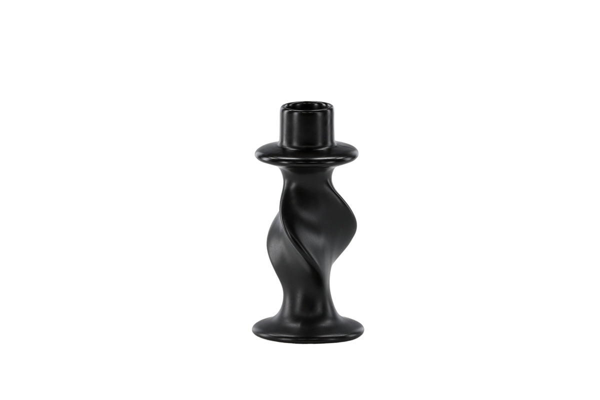 Glory ljusstake 2x6x12 cm mattsvart