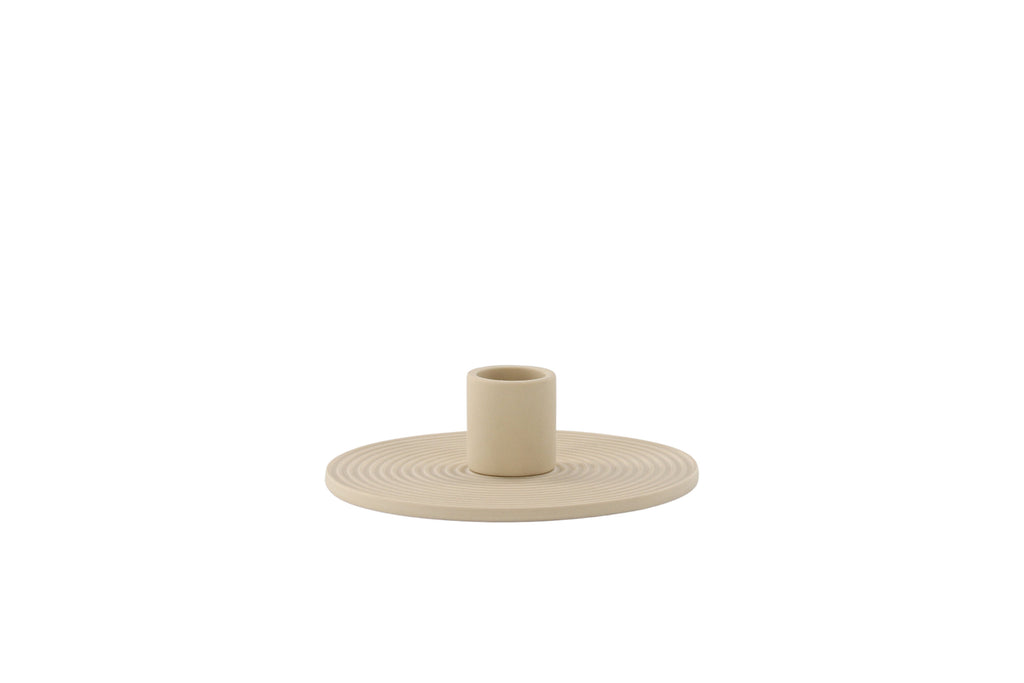 Dian ljusstake 12x4 cm beige