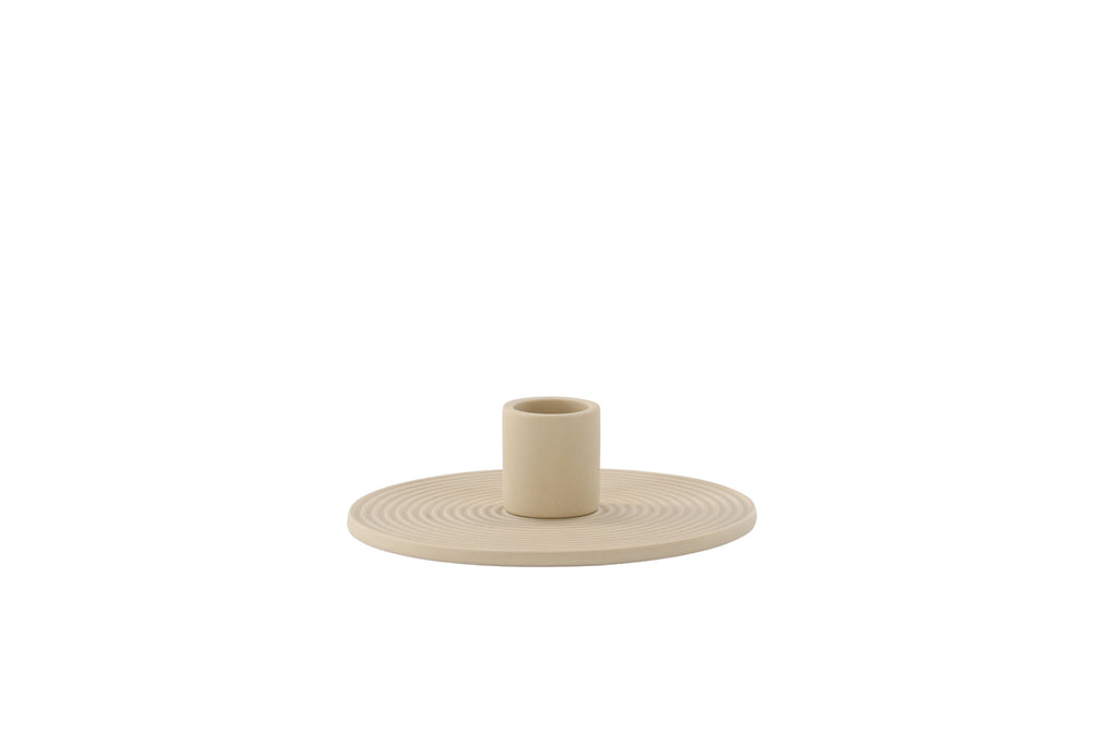 Dian ljusstake 12x4 cm beige