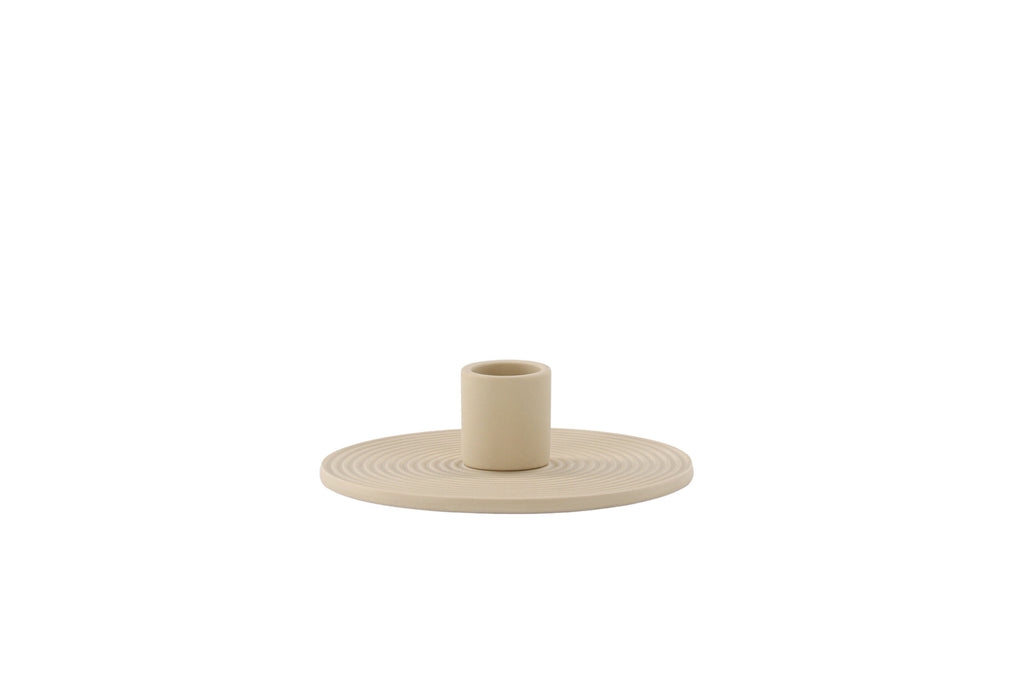 Dian ljusstake 12x4 cm beige