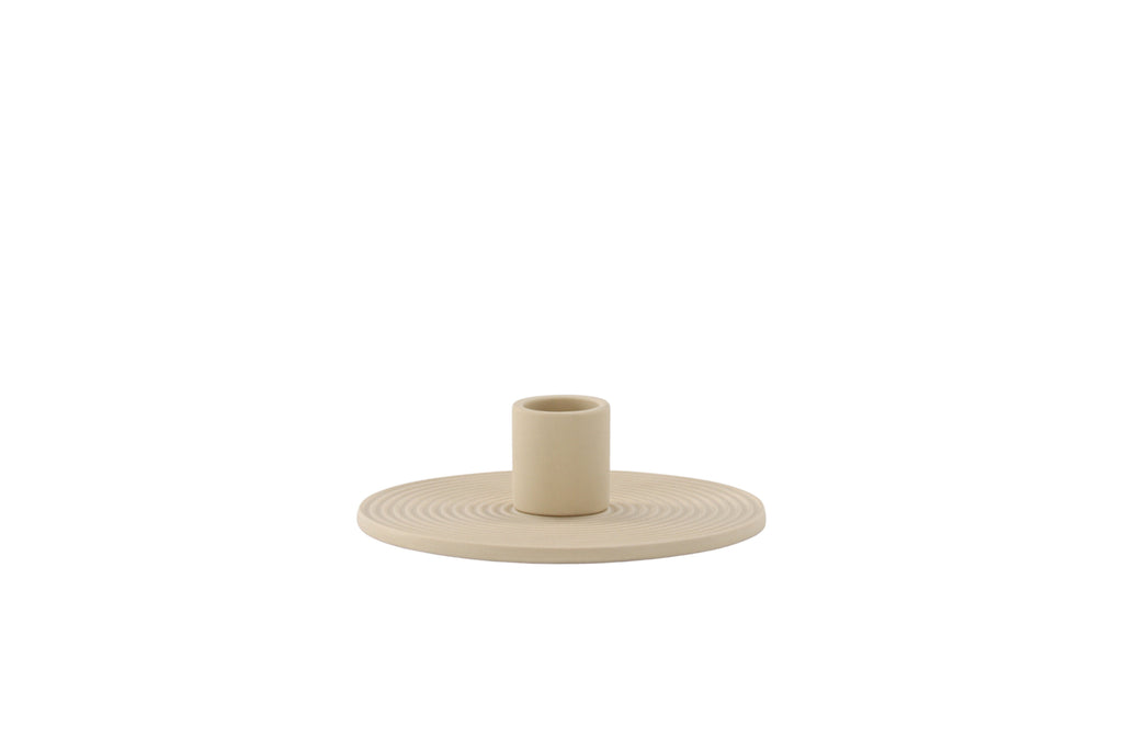 Dian ljusstake 12x4 cm beige