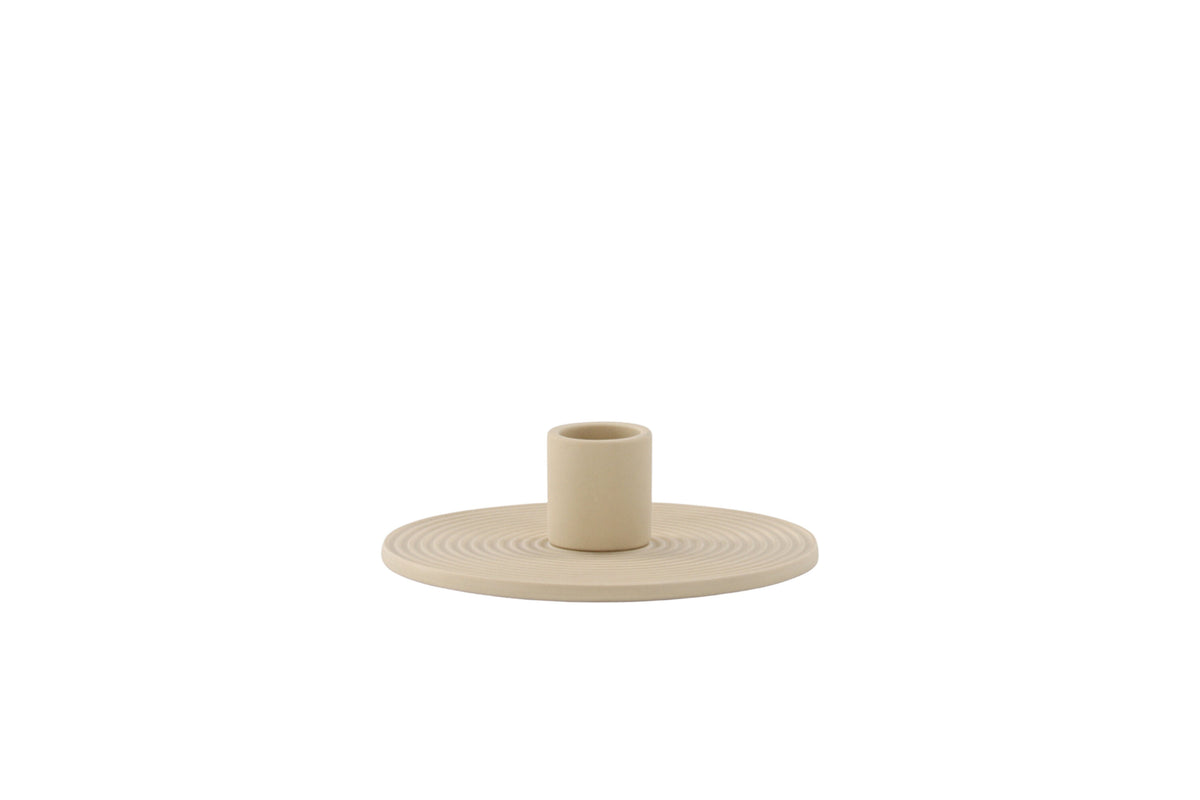 Dian ljusstake 12x4 cm beige