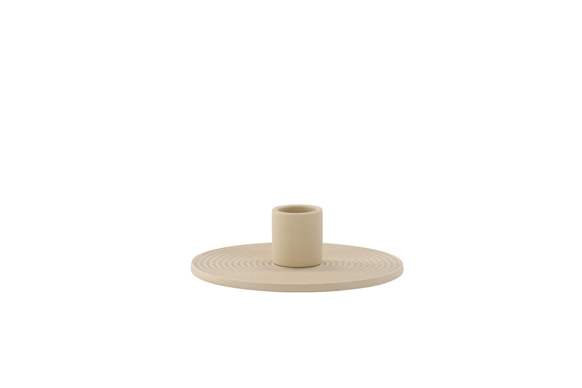 Dian ljusstake 12x4 cm beige