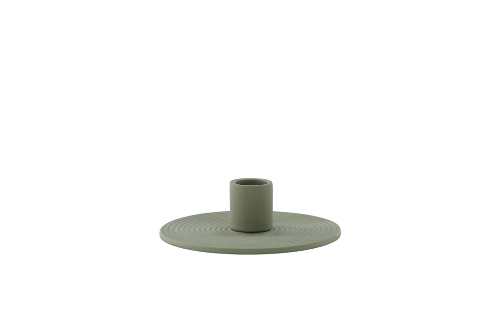 Dian ljusstake 12x4 cm olivgrön