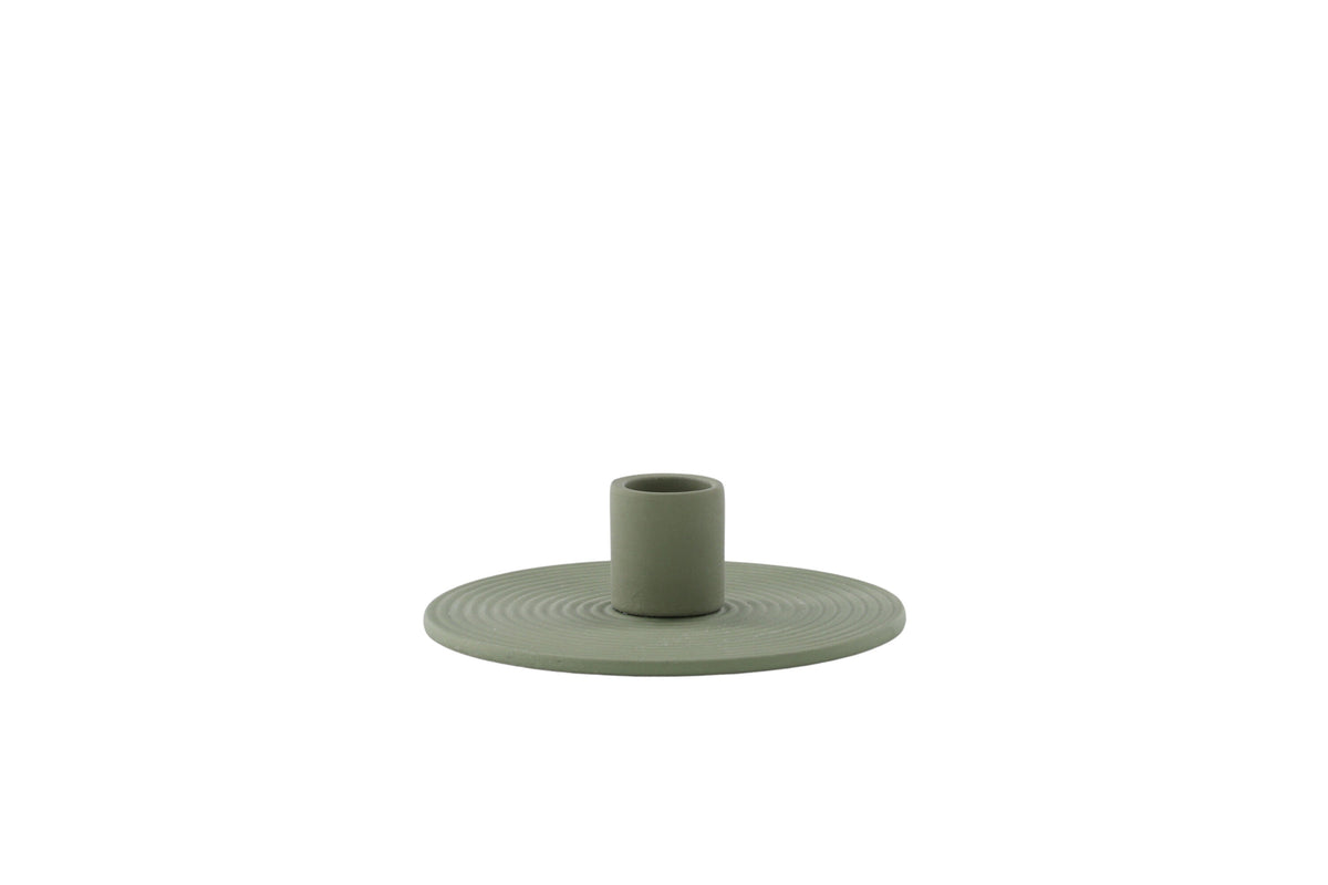 Dian ljusstake 12x4 cm olivgrön