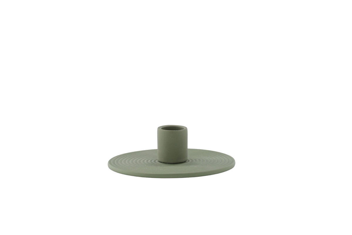 Dian ljusstake 12x4 cm olivgrön