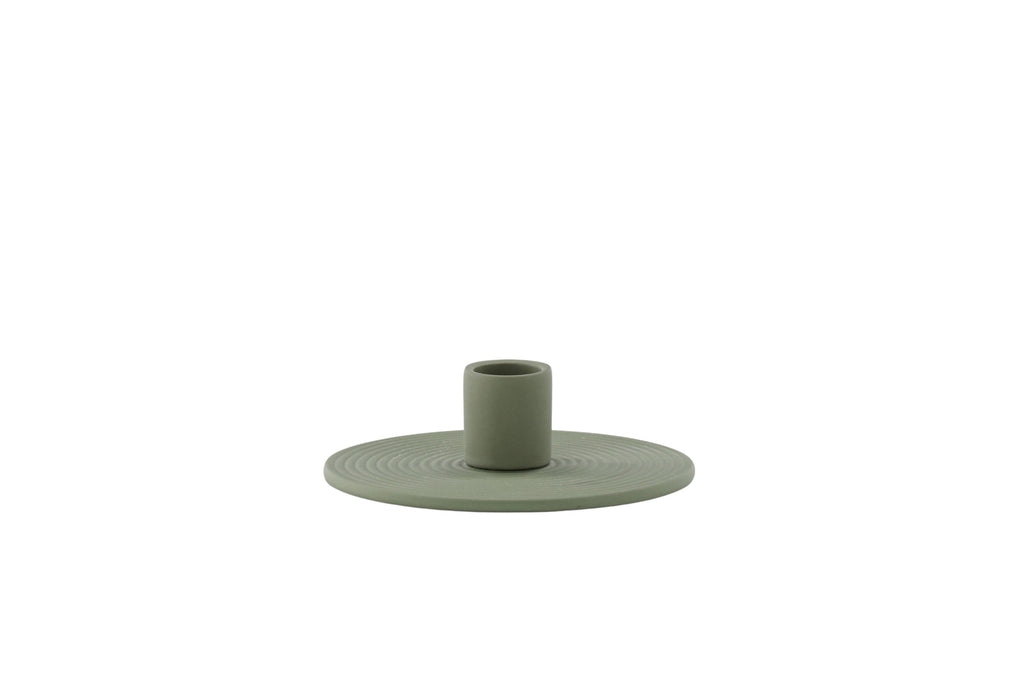 Dian ljusstake 12x4 cm olivgrön