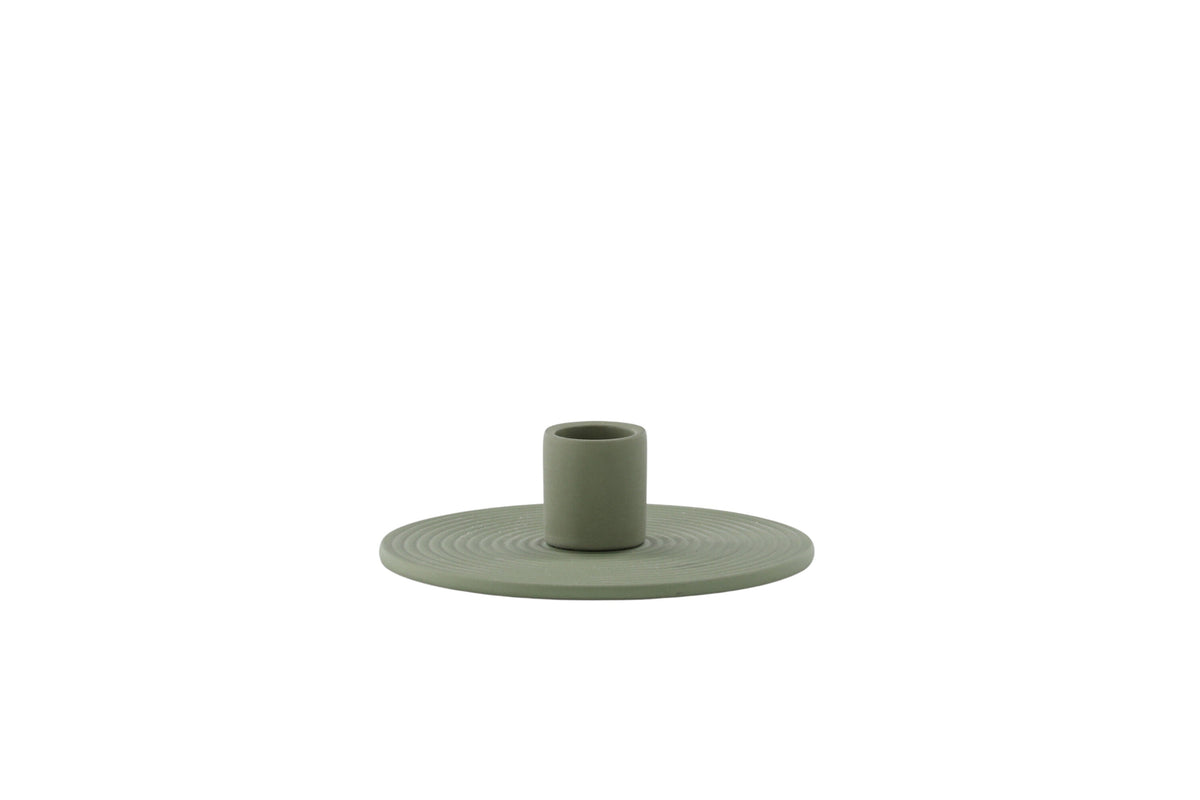 Dian ljusstake 12x4 cm olivgrön