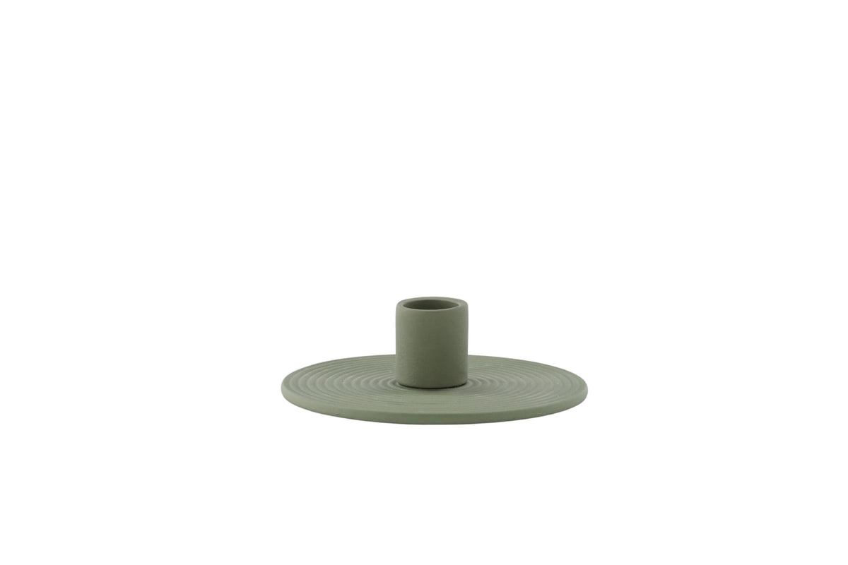 Dian ljusstake 12x4 cm olivgrön