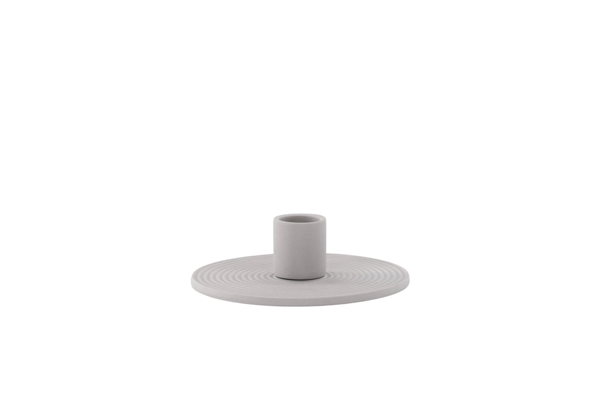 Dian ljusstake 12x4 cm grå