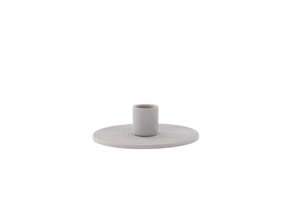 Dian ljusstake 12x4 cm grå