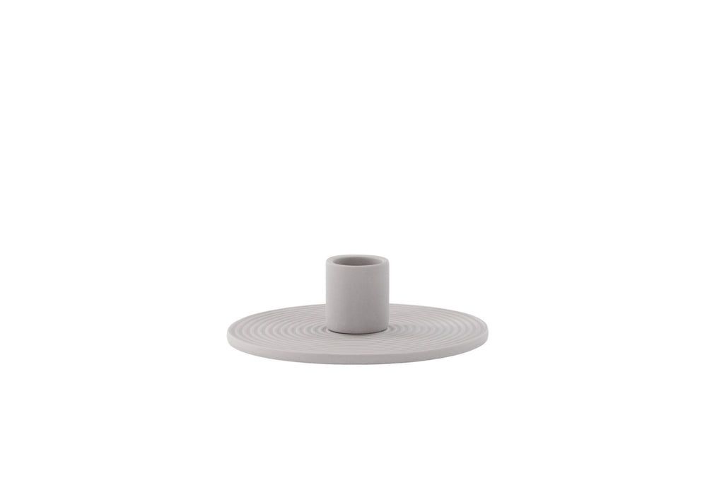 Dian ljusstake 12x4 cm grå