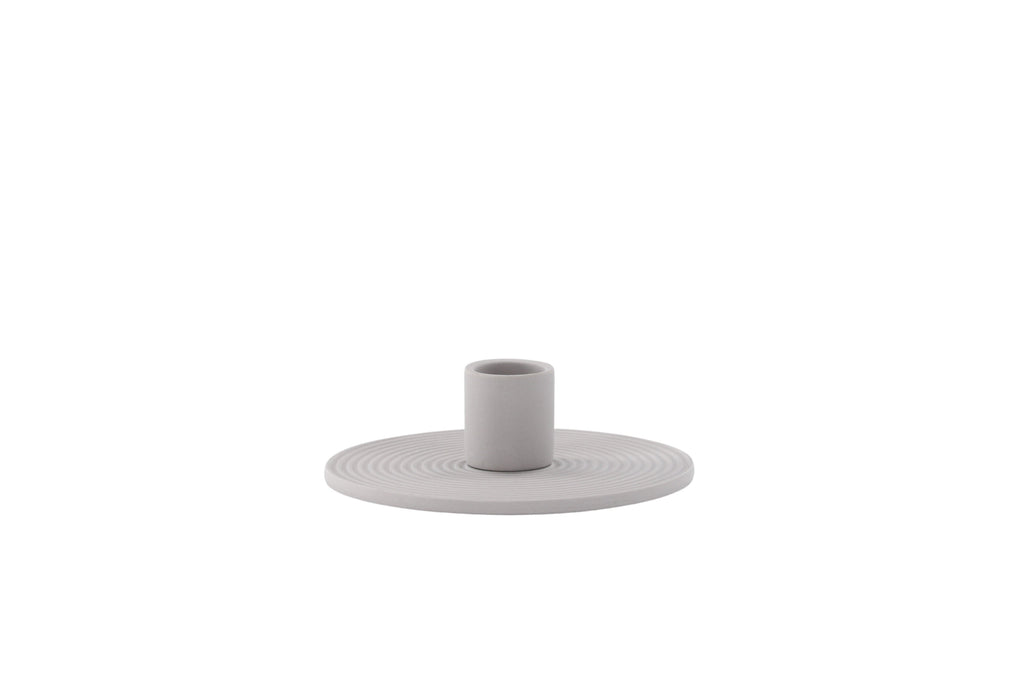 Dian ljusstake 12x4 cm grå