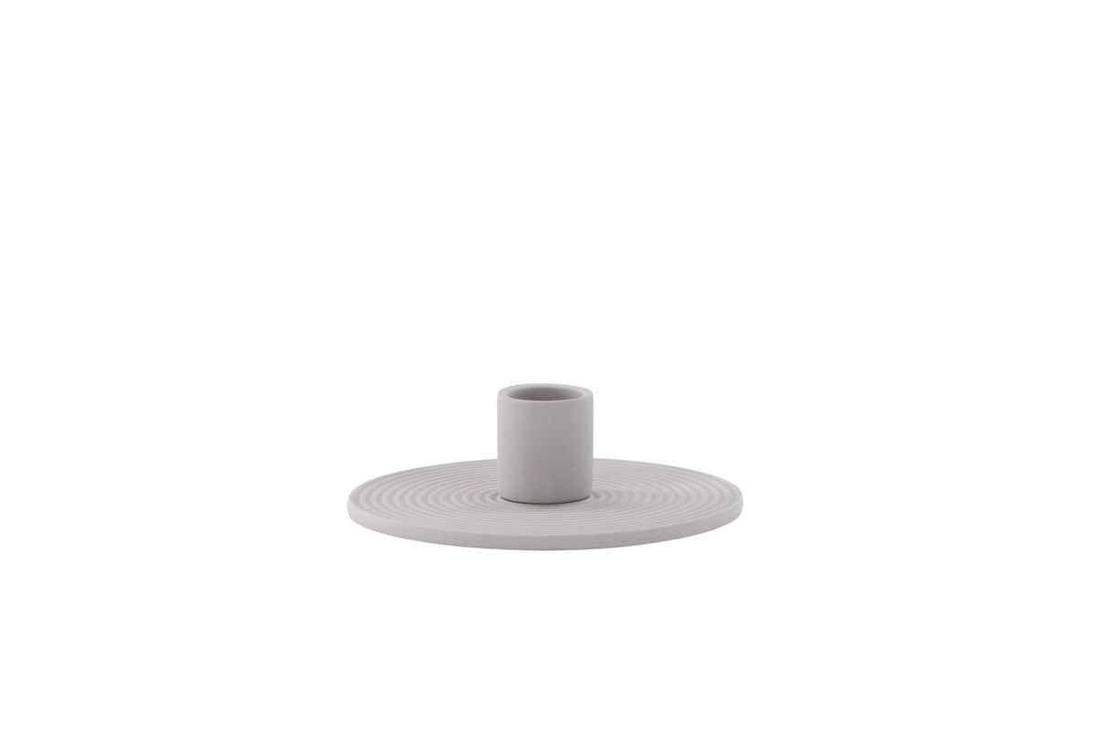 Dian ljusstake 12x4 cm grå