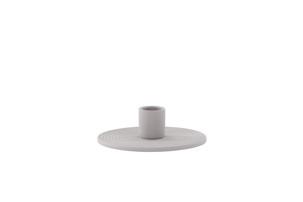 Dian ljusstake 12x4 cm grå