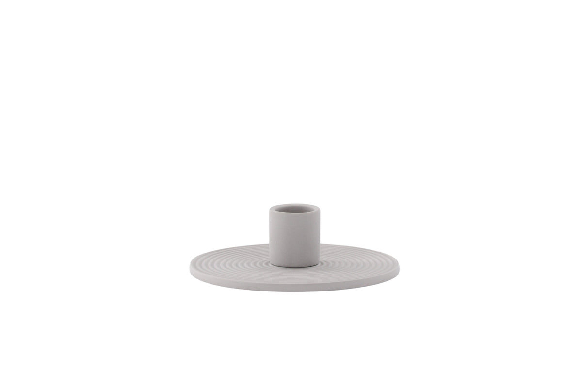 Dian ljusstake 12x4 cm grå