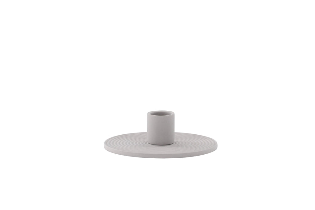 Dian ljusstake 12x4 cm grå