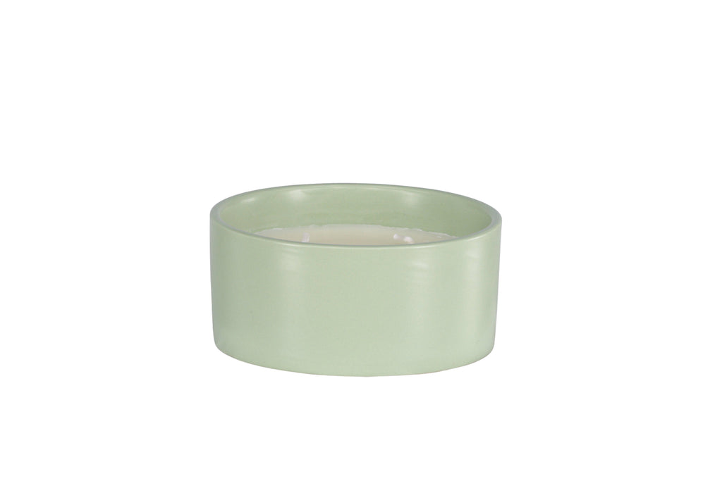 Douglas doftljus Ø13 cm höjd 6 cm grön keramik