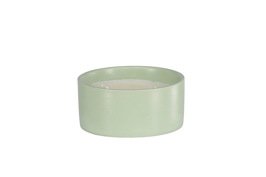Douglas doftljus Ø13 cm höjd 6 cm grön keramik