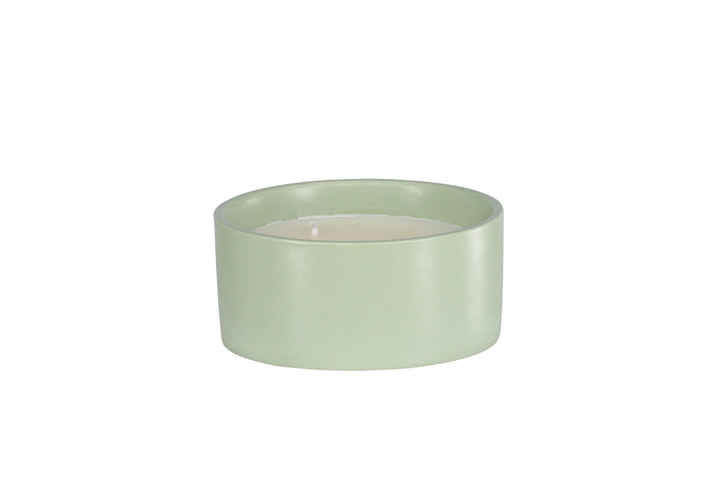 Douglas doftljus Ø13 cm höjd 6 cm grön keramik