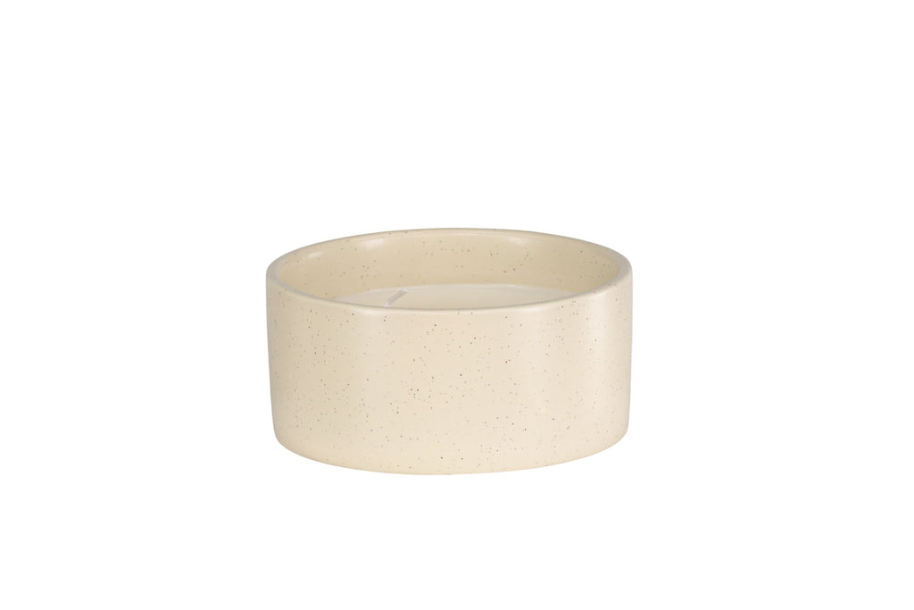 Douglas doftljus Ø13x6 cm beige med svarta prickar
