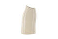 Ernst vas 12x9x23 cm beige med svarta prickar i stengods