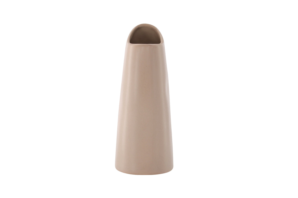 Ernst vas 12x9x23 cm ljusrosa stengods