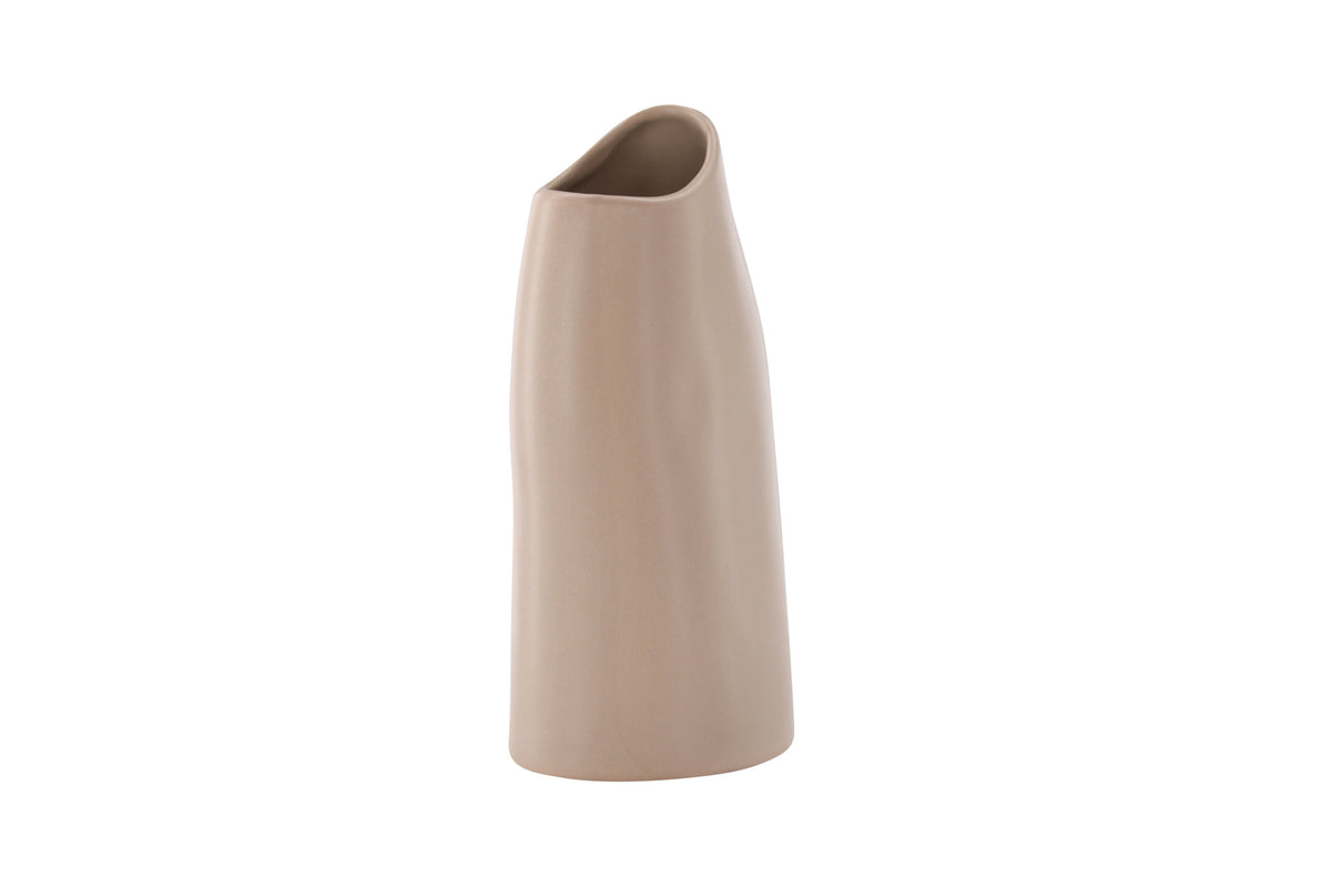 Ernst vas 12x9x23 cm ljusrosa stengods