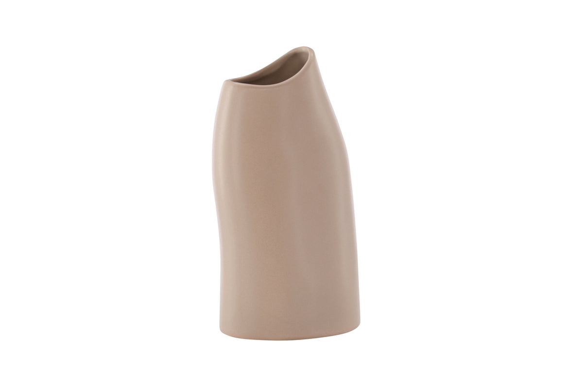 Ernst vas 12x9x23 cm ljusrosa stengods