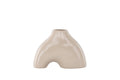 Kento vas 21x8x15 cm beige stengods