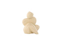 Floda skulptur 11x9x14 cm ljusgul
