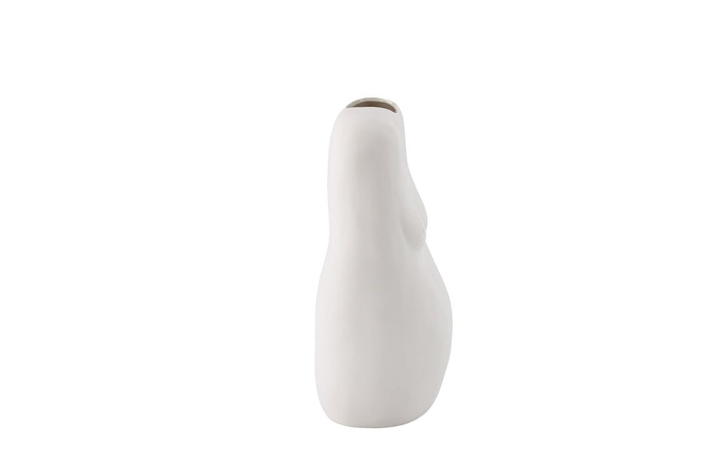 Romie vas 24x14x28 cm benvitt stengods