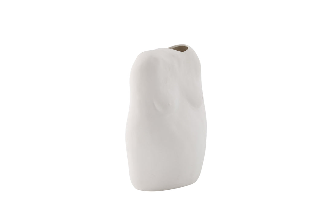 Romie vas 24x14x28 cm benvitt stengods