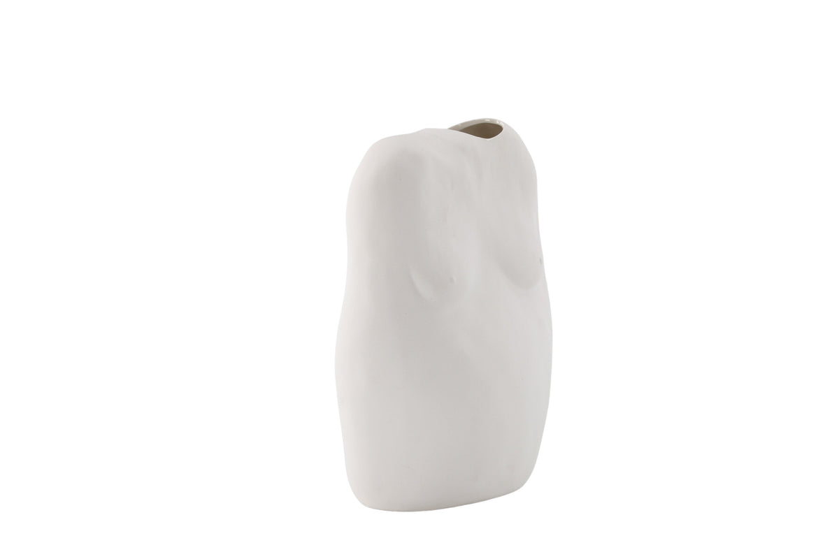 Romie vas 24x14x28 cm benvitt stengods