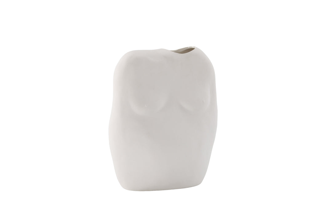 Romie vas 24x14x28 cm benvitt stengods