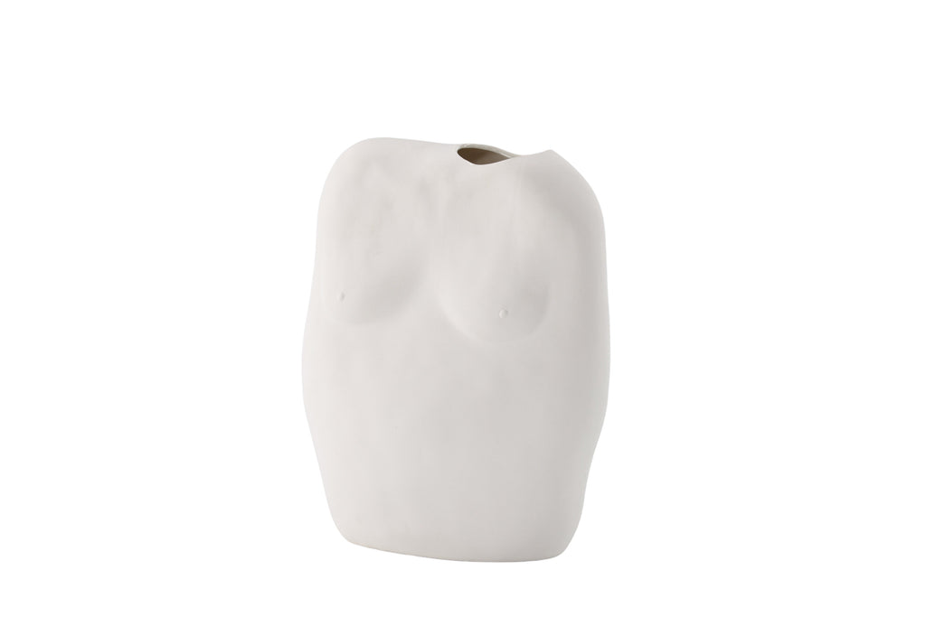 Romie vas 24x14x28 cm benvitt stengods