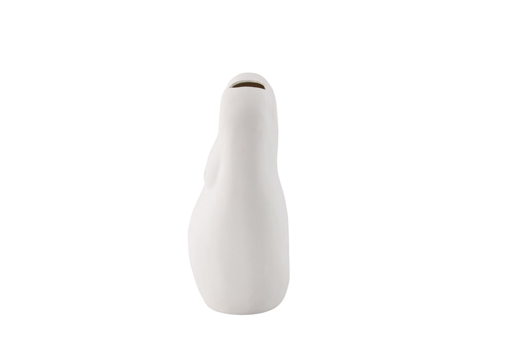 Romie vas 24x14x28 cm benvitt stengods