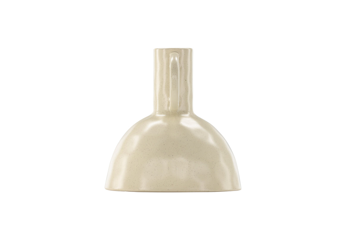 Vivi vas 24x24x25 cm beige med svarta prickar